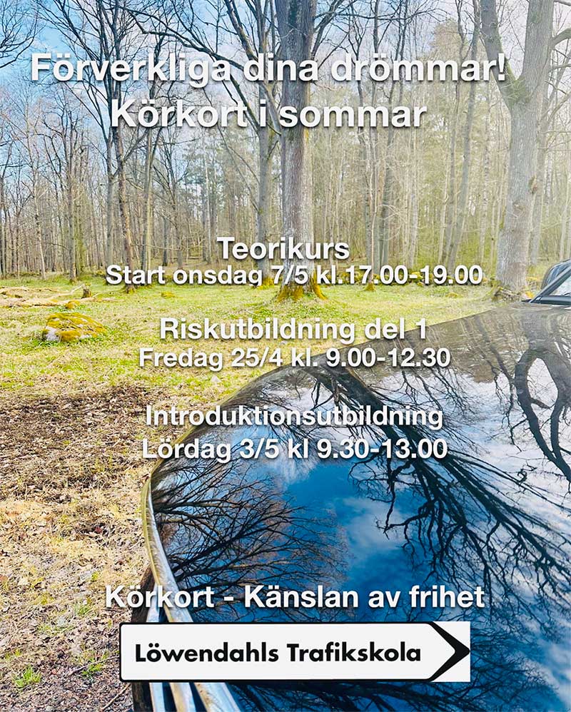 Reklam för att ta körkort